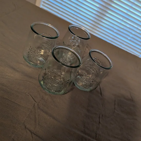 Set of 4 Clear Glass Tumblers - Picture 2 of 7